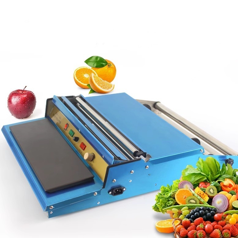220V/50HZ Mini Plástico Stretch Cling Film Hand Wrapper Sealing Machine para Frutas Alimentares