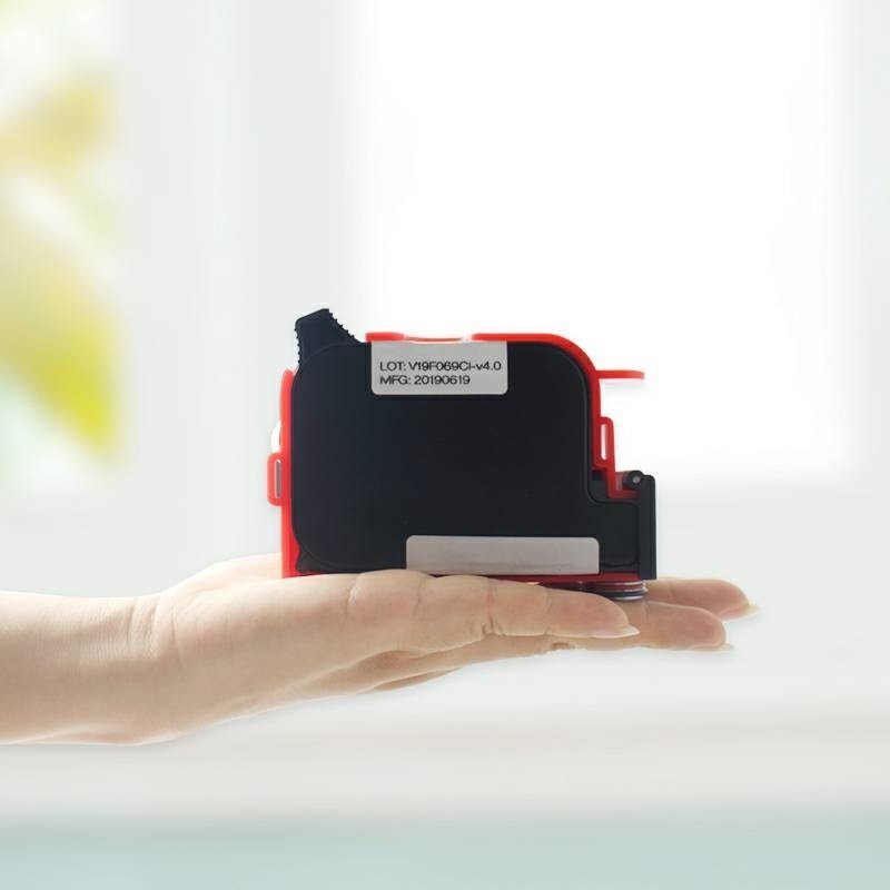 Impressora de jato de tinta portátil mini semiautomática de 12 mm de altura para tubos de madeira metálicos de sacos de cartão
