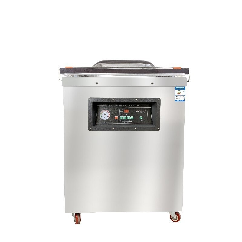 Máquina de embalagem a vácuo 220V/50HZ DZ-600 para grãos de arroz, tijolos de arroz, carne fresca e pequenos alimentos