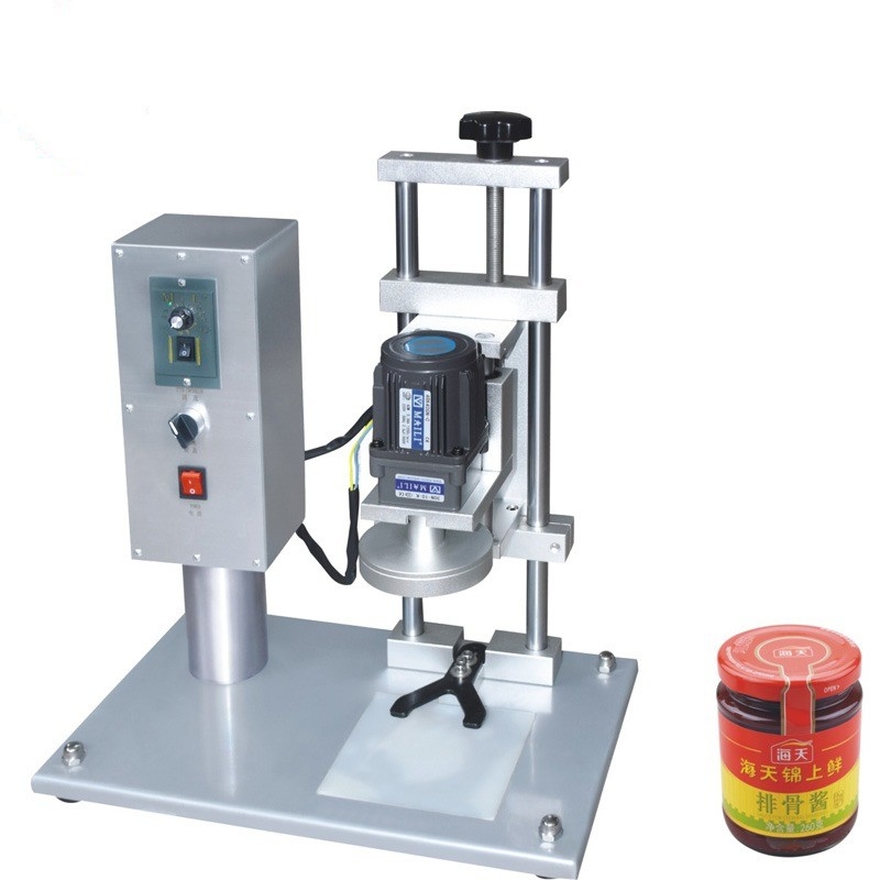 Máquina de fechamento automático para garrafas e frascos de vidro de 20 kg de capacidade Certificado CE