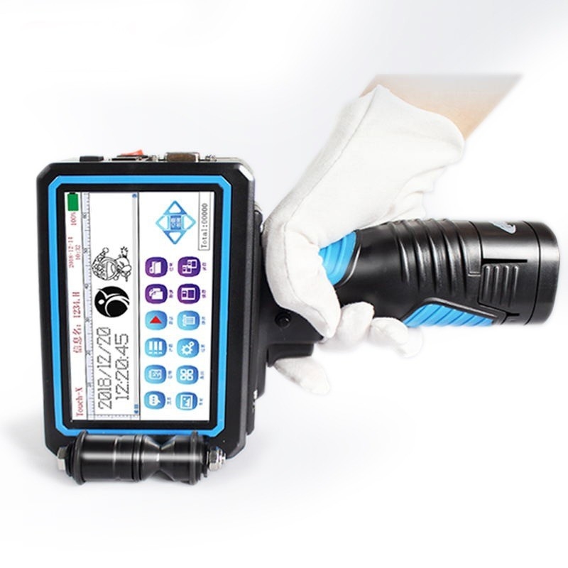 Impressora de jato de tinta portátil para código de barras QR