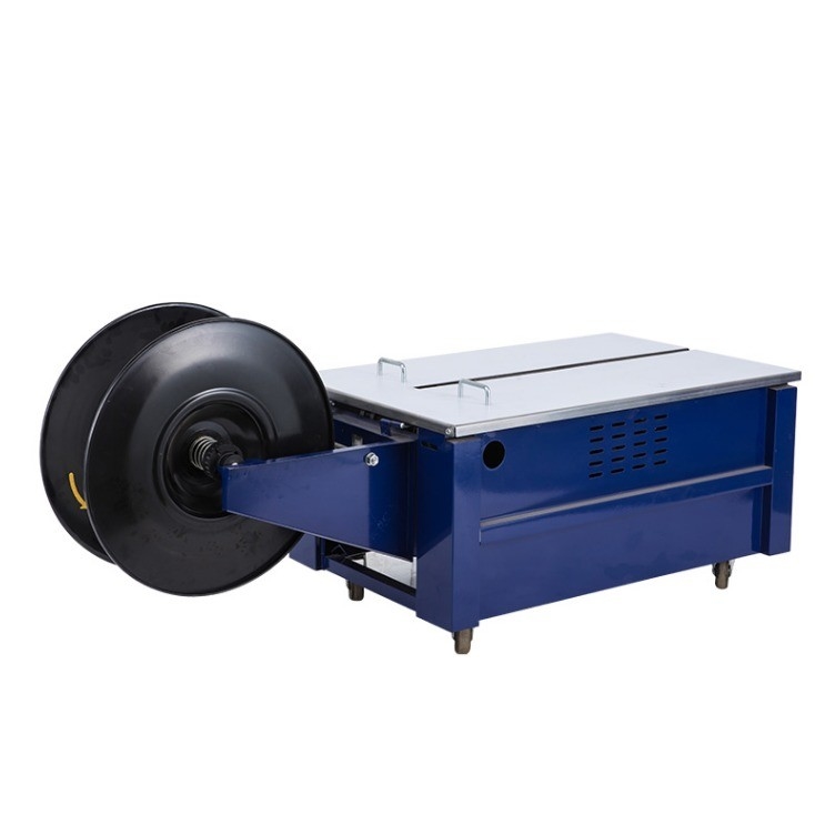 Máquina elétrica de fixação de tiras de mesa de baixo motor com mesa de cinto para beneficiar