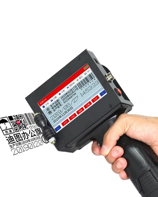 25.4mm Impressora portátil de codificação por lotes Máquina de impressão portátil de jato de tinta Impressora de arma Tipo TIJ Impressora