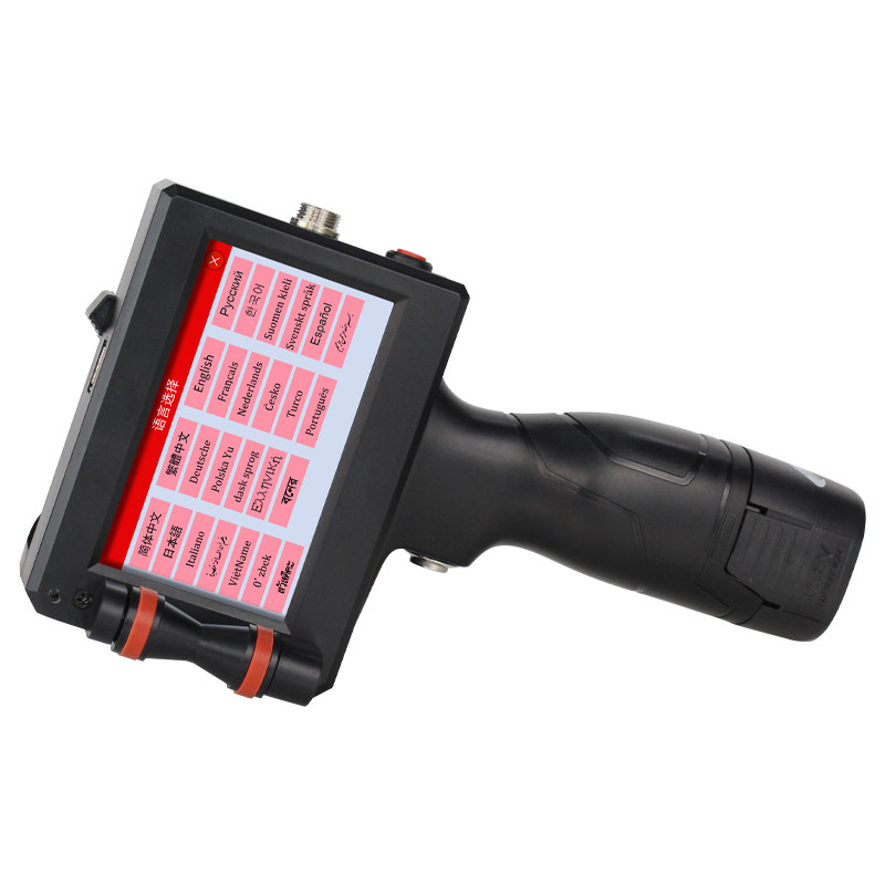 Impressora de data portátil portátil de tinta de secagem rápida para impressão de caixas de cartão semiautomática