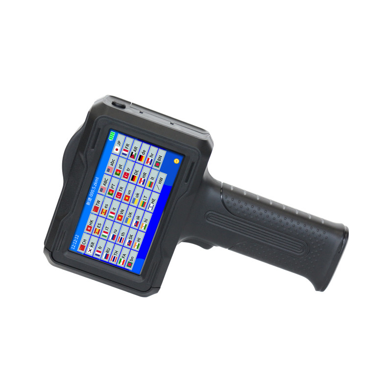 Impressora de jato de tinta portátil semiautomática para codificação de lotes portáteis e data de validade