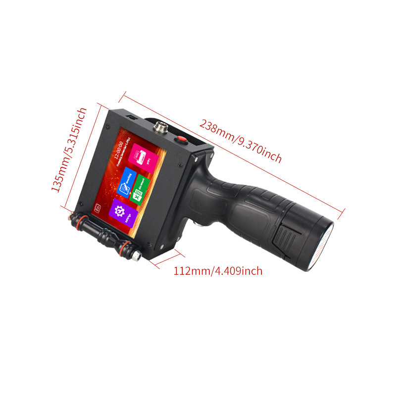 Impressora portátil de data de validade Lian Lian J 130 12,7 mm para máquina portátil de codificação QR
